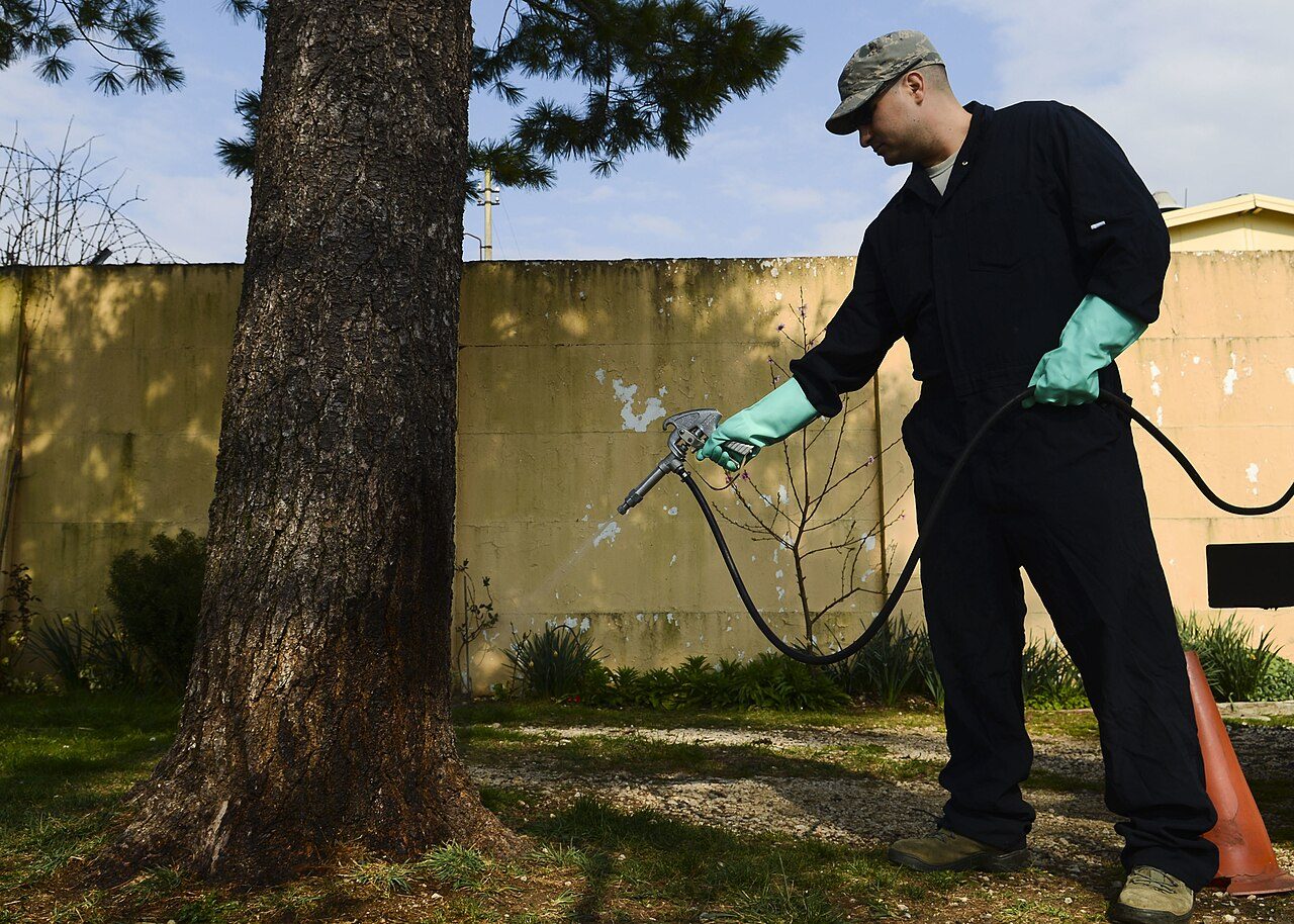 JC Matrix pest control technician at work